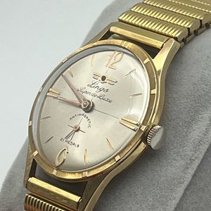 Lings Súper de Luxe 21 jewels mecánico watch, 34mm size case, 18cm and stretch
